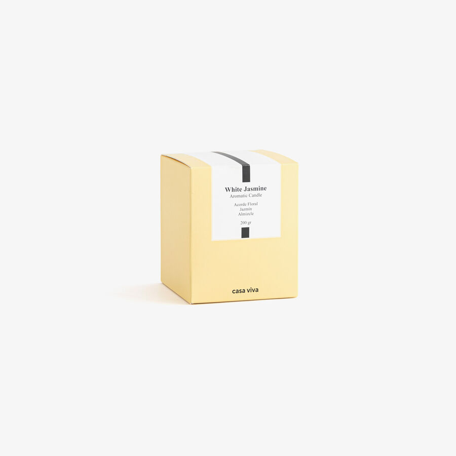 Vela arom&aacute;tica en vaso de cristal white jasmine Air 200ml Casa Viva