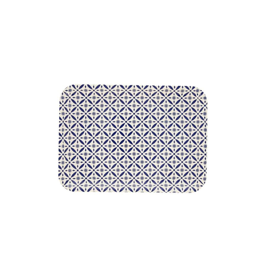 Bandeja para servir con estampado geom&eacute;trico 36x26cm