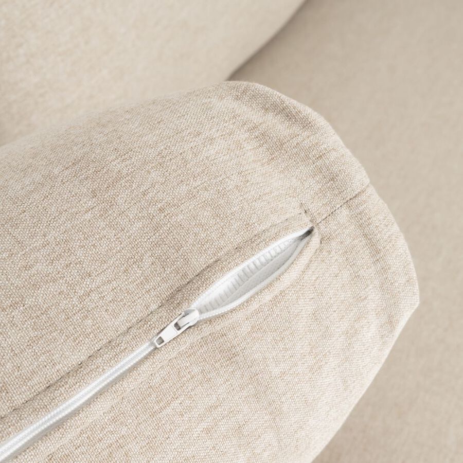 Sofá de 3 plazas beige Balt 207x90cm Clau&Chloe