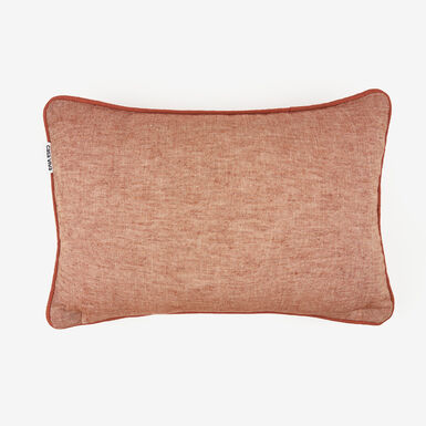 Funda de coj&iacute;n de lino cobre 30x45cm