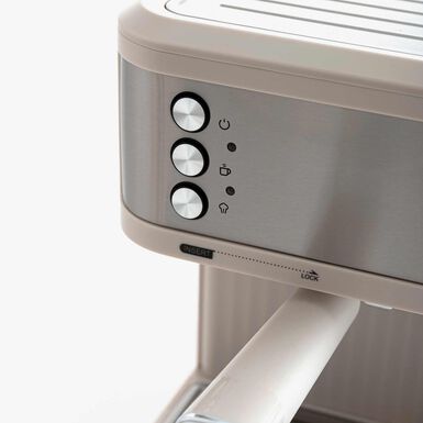 Cafetera expresso 20 bares beige Bruma