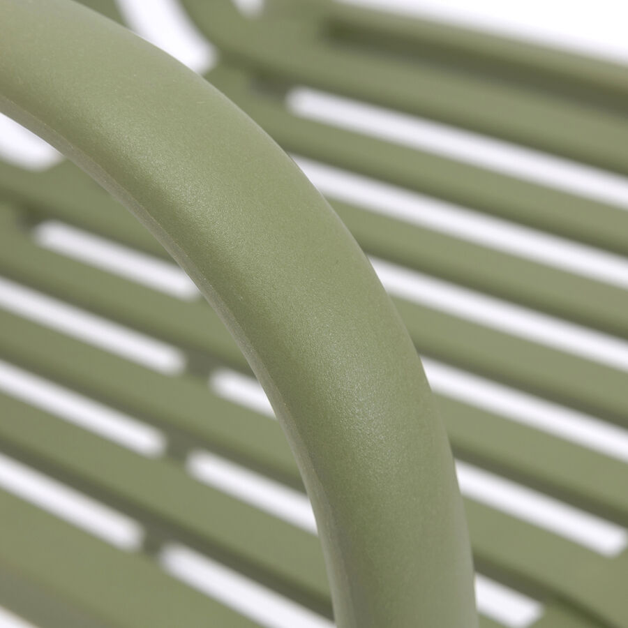 Silla de jardín verde Happel 55x81x57cm