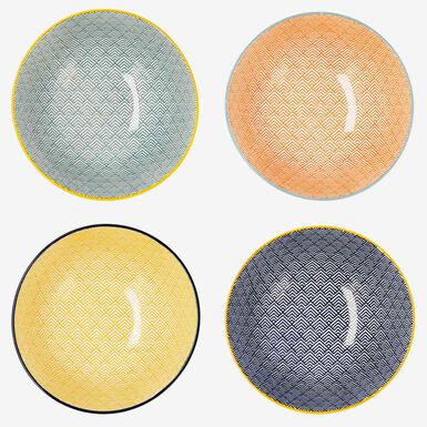 Set de 4 boles de porcelana Okinawa &Oslash;15cm