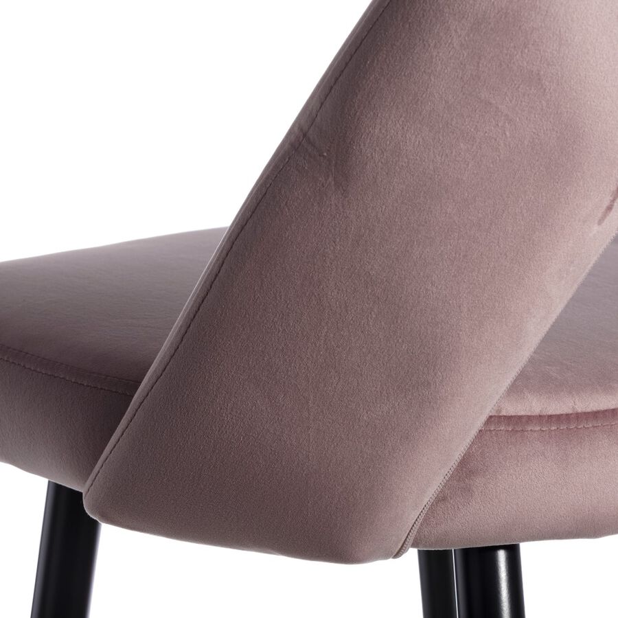 Set de 2 taburetes altos velvet rosa Mayah 43x47x105cm