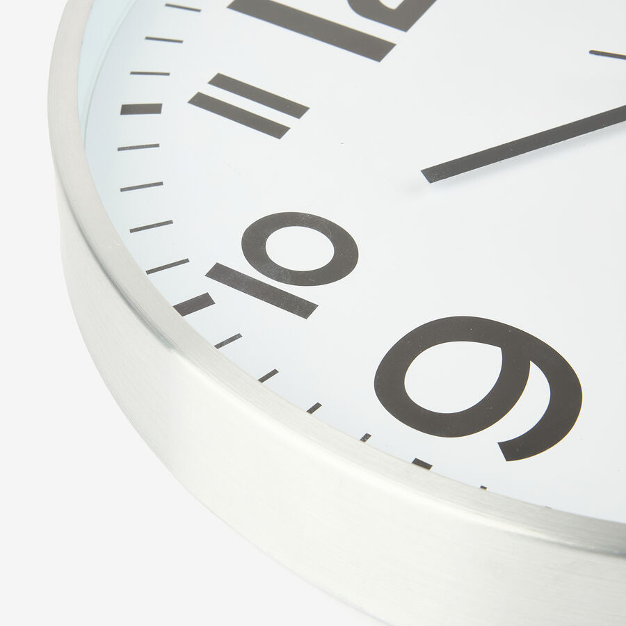 Reloj de pared de aluminio &Oslash;30cm