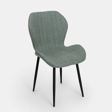 Silla de comedor verde Lydia 54x50x86cm Clau&Chloe
