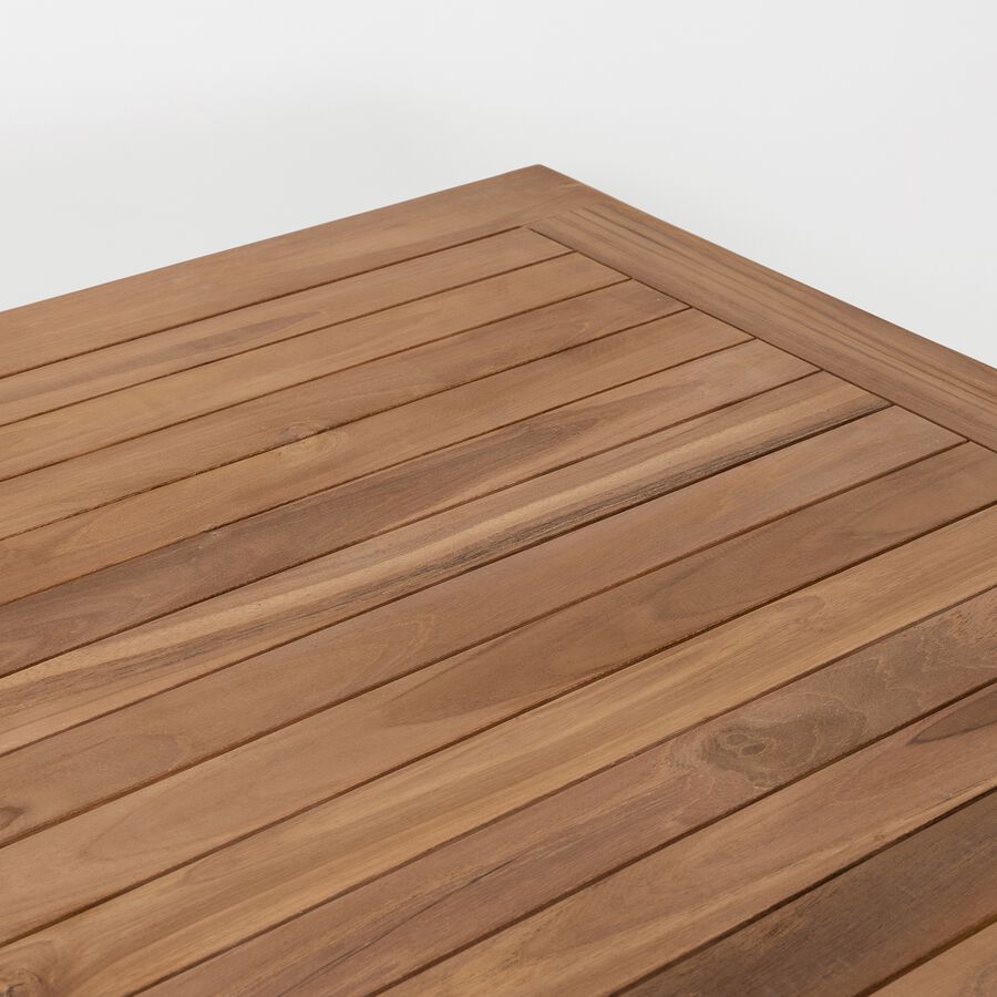 Mesa de jard&iacute;n de madera de teca Azores 140x80cm