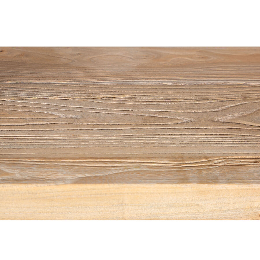 Estantería de madera de olmo reciclada con 4 estantes 150x35x180cm