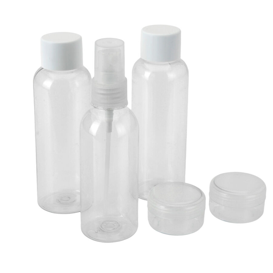 Kit de 5 botellas y bolsa travel Set