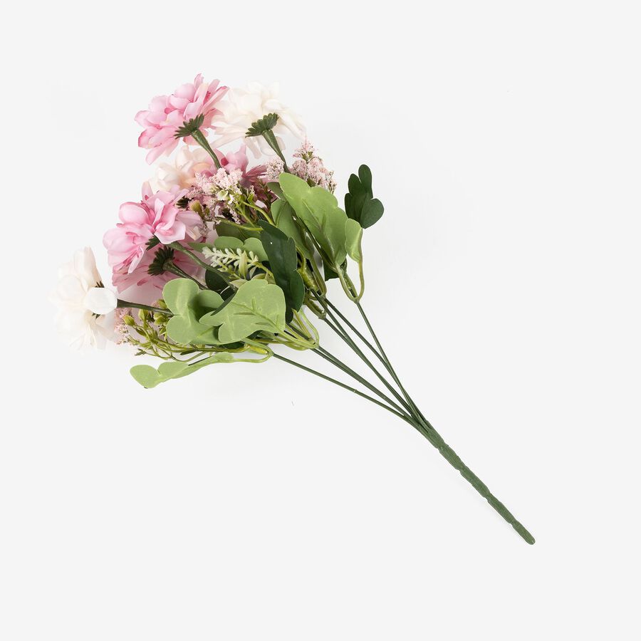 Ramo artificial de dalias rosas 36cm