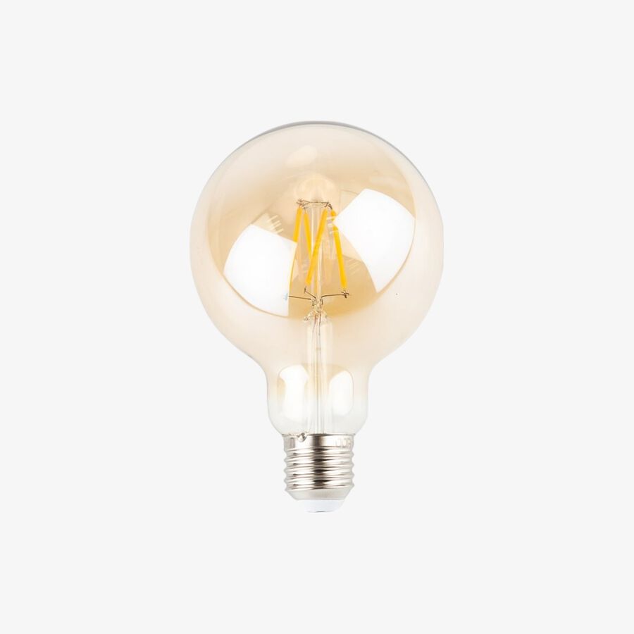 Bombilla LED filamento decorativo Globo &Oslash;9,5x14,5cm - G95 4W