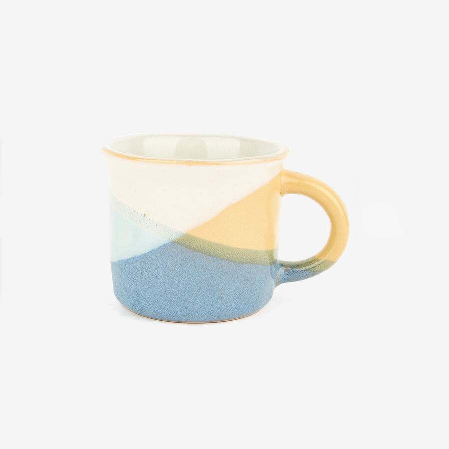 Set de 4 tazas de cer&aacute;mica de colores 13cl