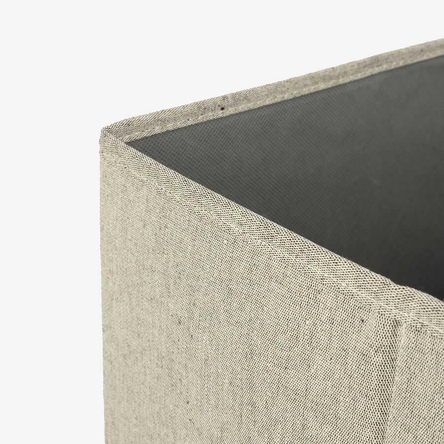 Caja organizadora gris Sleek 31x31x31cm