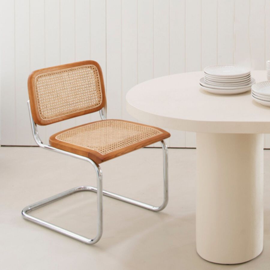 Silla de comedor de ratán Leonor 47,5x63,5x82cm Clau&Chloe