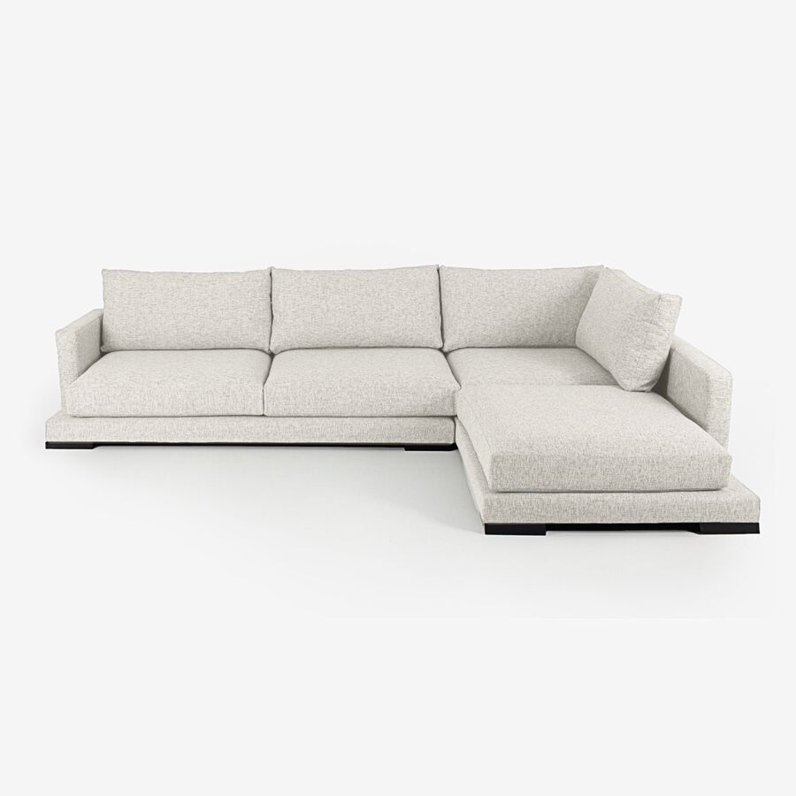 Sofá con chaise longue Lulua 325x215x88cm Clau&Chloe en varios colores