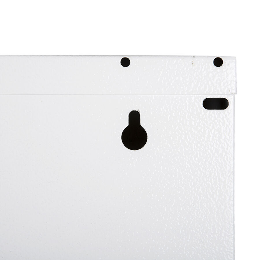 Zapatero blanco metálico 3 departamentos 50x14x103cm