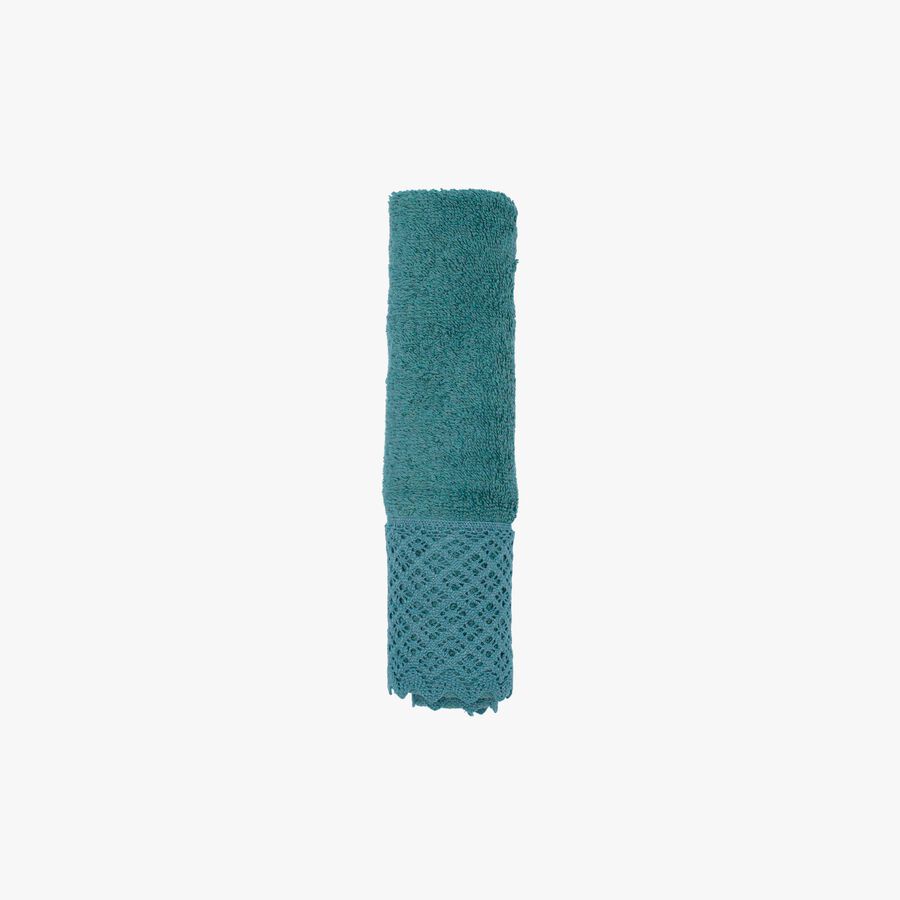 Toalla de tocador de algod&oacute;n 100% verde Nido 30x50cm - 500 g/m&sup2;