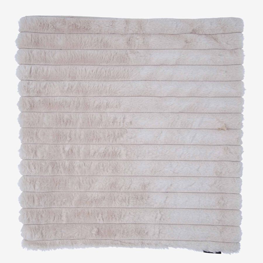 Funda de cojín efecto pelo beige Lineo 45x45cm