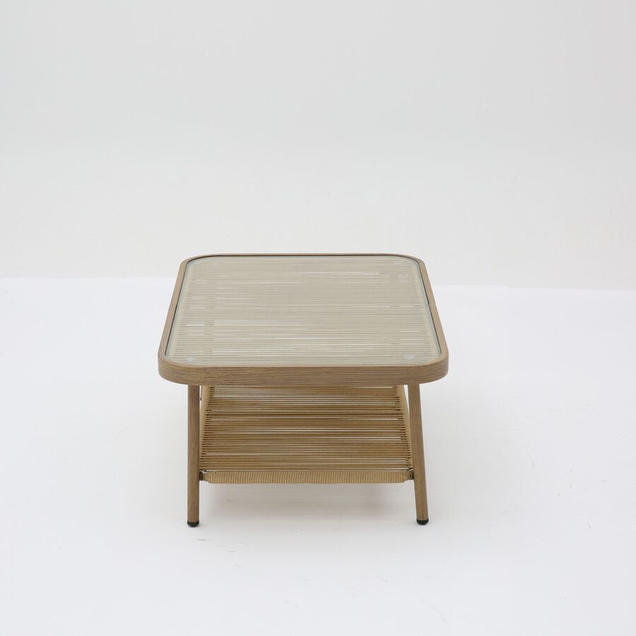 Set de jard&iacute;n de 4 piezas de rat&aacute;n sint&eacute;tico Kauai