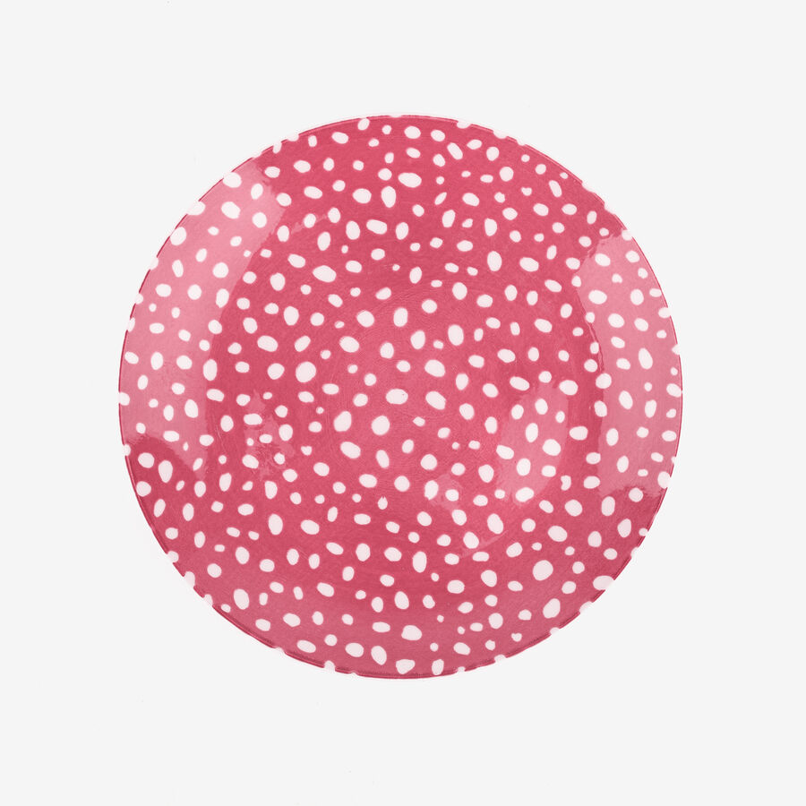 Vajilla de 12 piezas de porcelana rosa Galik