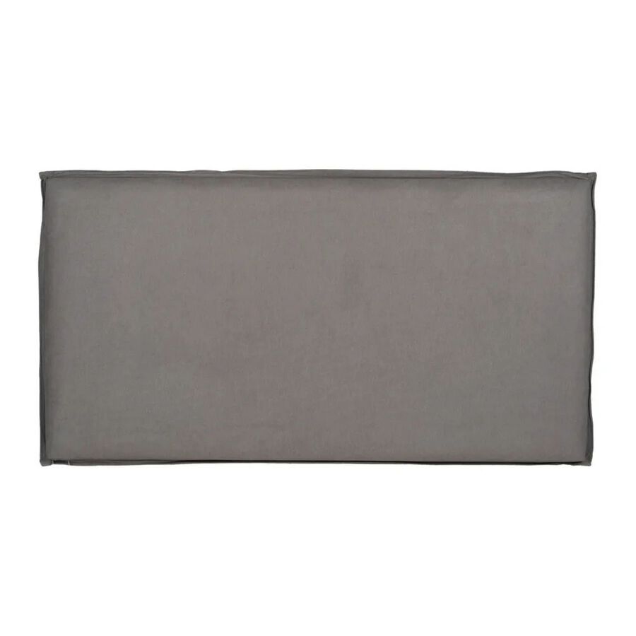 Cabecero tapizado desenfundable gris 190x8x100cm