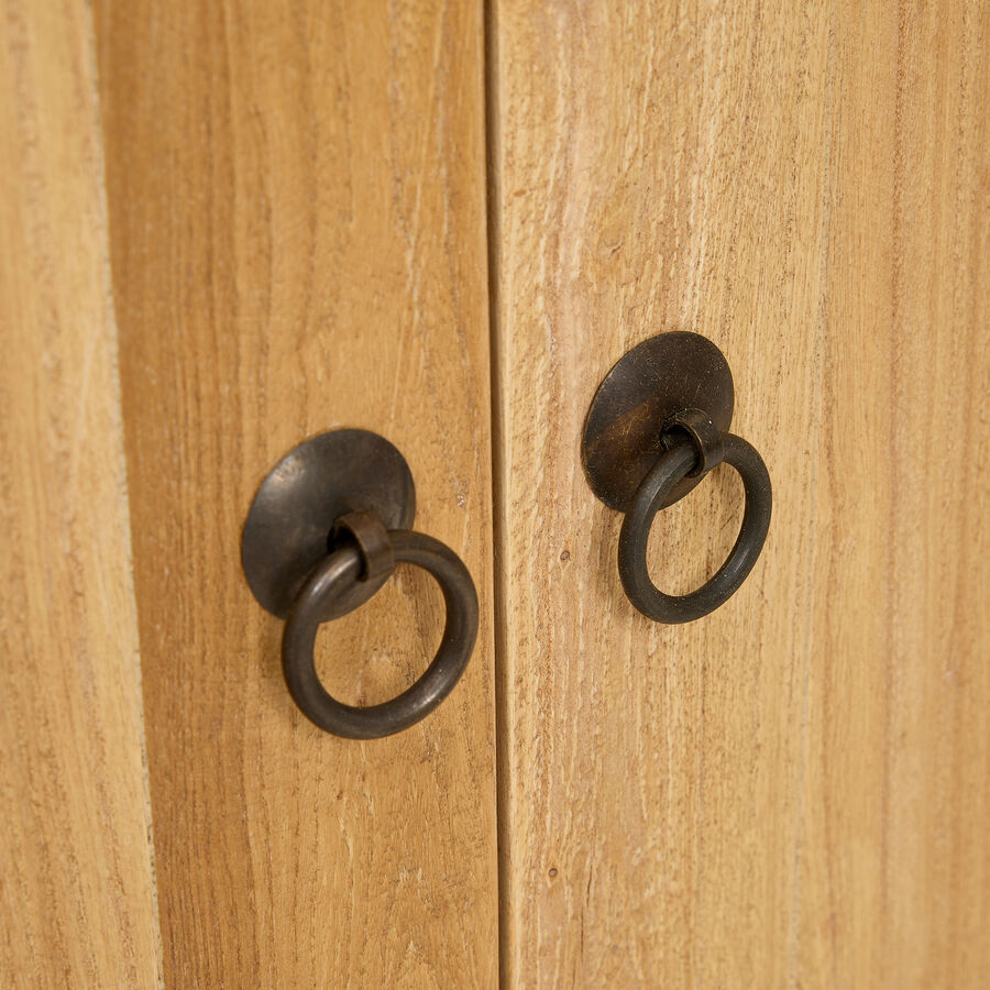 Aparador de madera de olmo reciclada N&aacute;poles 90x40x85cm