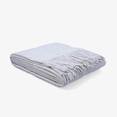 Manta efecto cashmere taupe Serel 130x150cm