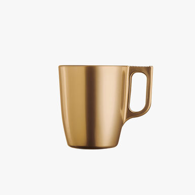 Mug de vidrio dorado Flashy 25cl