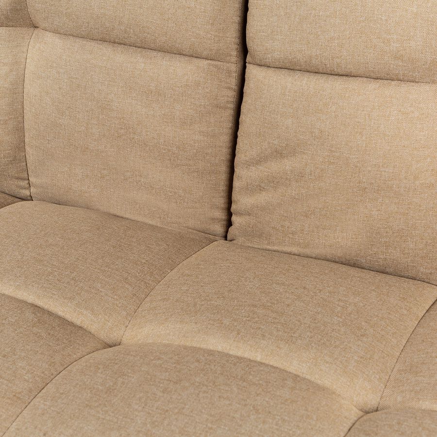 Sof&aacute; cama de lino caqui 178x81/105x80cm