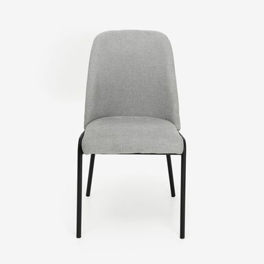 Silla de comedor gris claro Mina 49x60cm