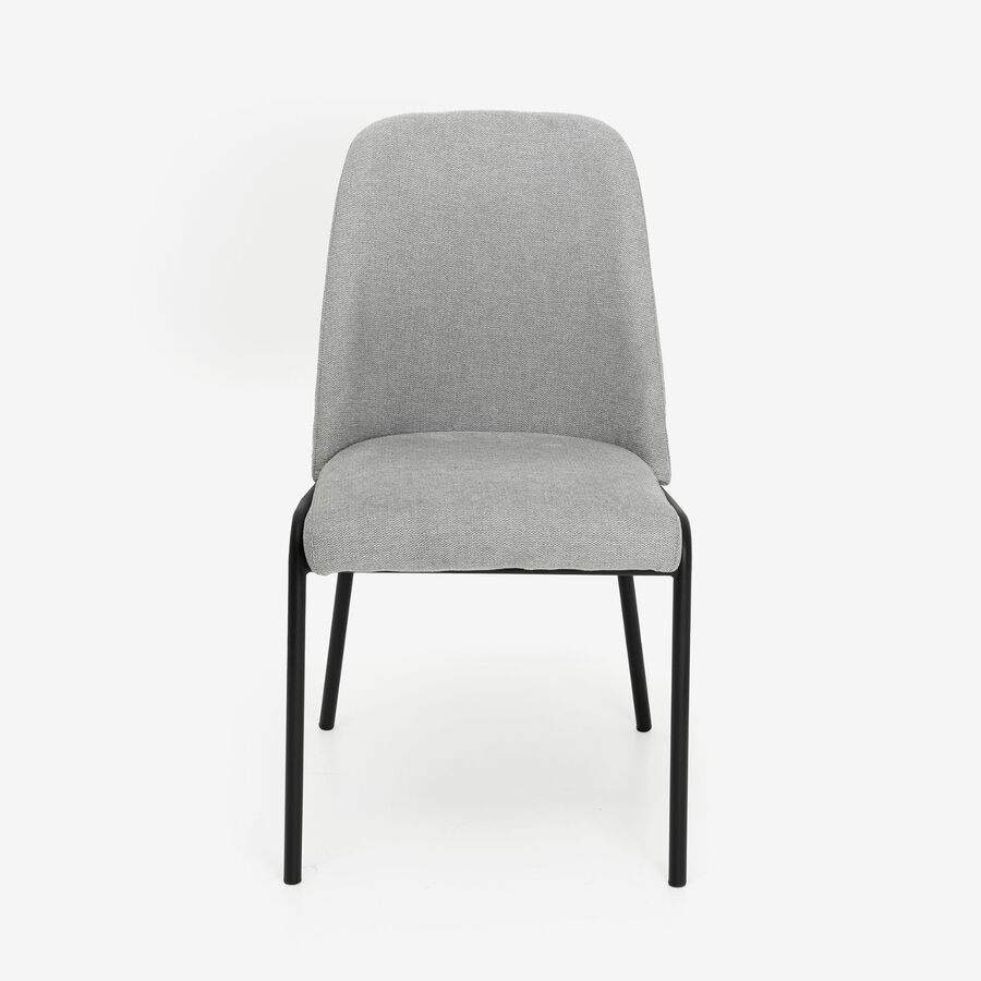 Silla de comedor gris claro Mina 49x60cm