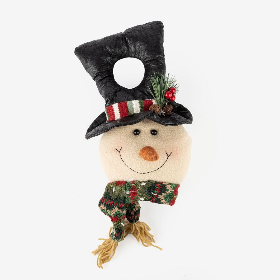 Adorno colgante Mu&ntilde;eco de nieve 33cm