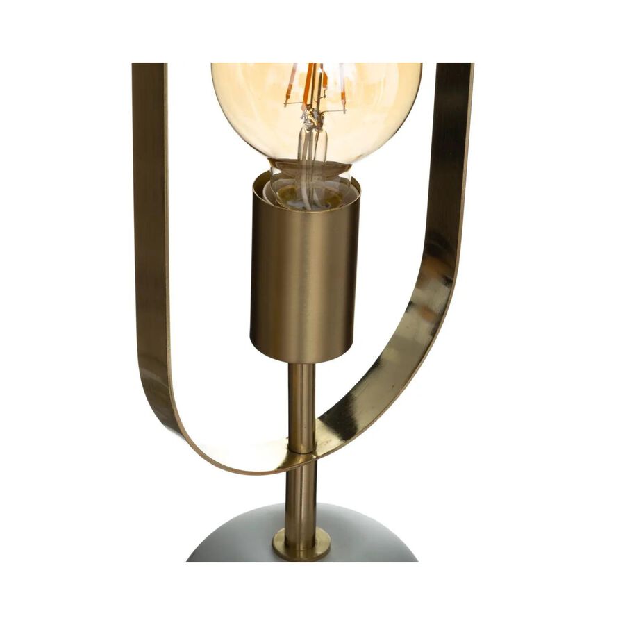 Lámpara de mesa gris Edi 14x11x44cm