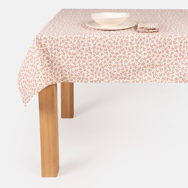 Mantel de algodón reciclado Begonia 135x200cm