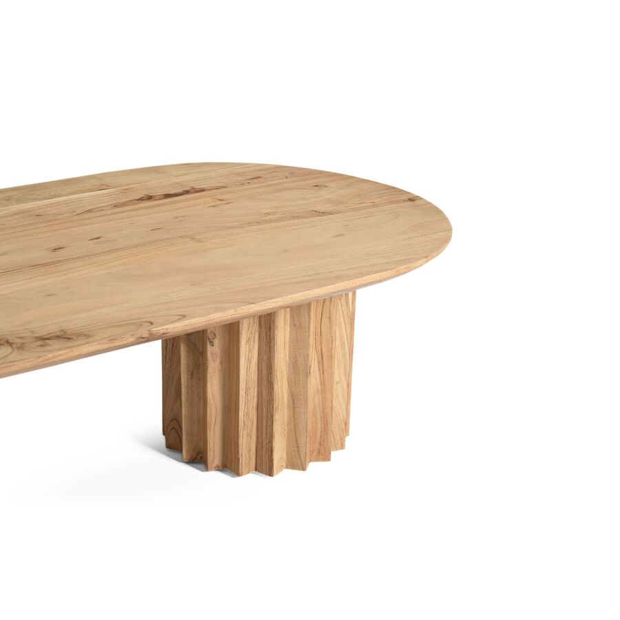 Mesa de centro de madera de acacia Mumbai 120x63x35cm Clau&Chloe