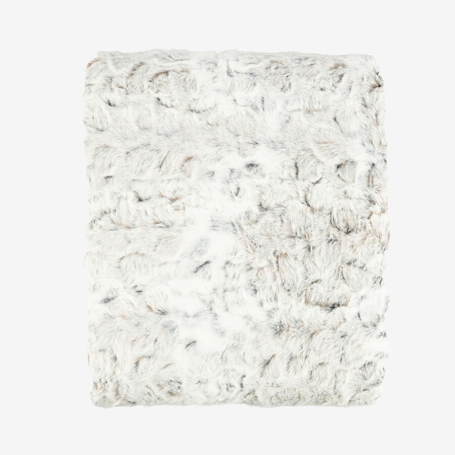 Manta de pelo estampado leopardo de las nieves 130x150cm