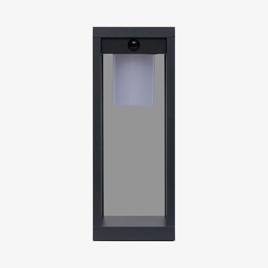 Farol solar para jard&iacute;n de aluminio grafito Pirox 40cm