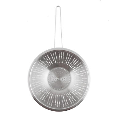 Escurridor con mango de acero inoxidable