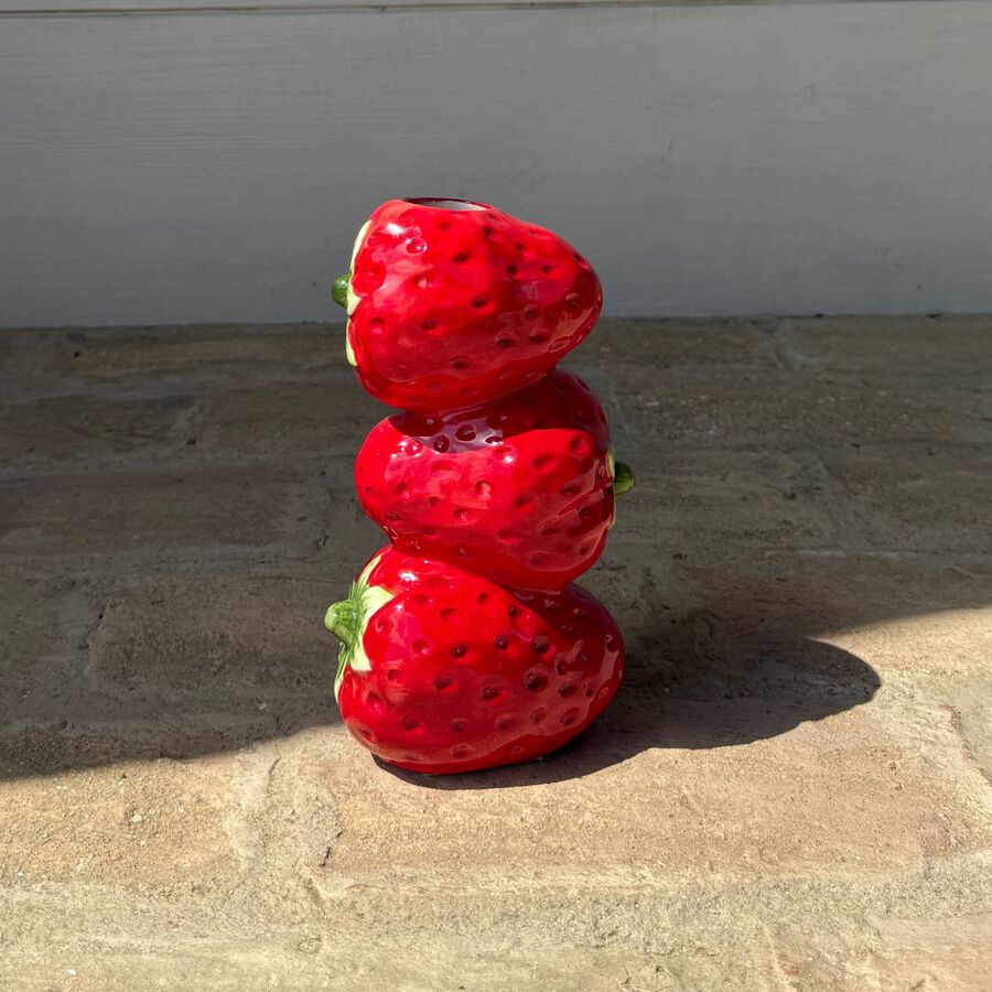 Jarr&oacute;n rojo Fresa &Oslash;11x20cm