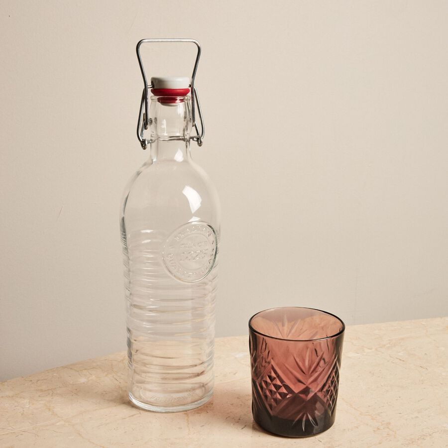 Botella de agua de vidrio Officina 1825 1,2L - Bormioli