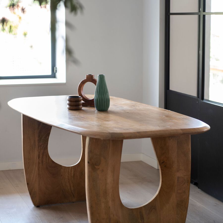 Mesa de comedor de madera de mango Aero 180x90x76cm Clau&Chloe