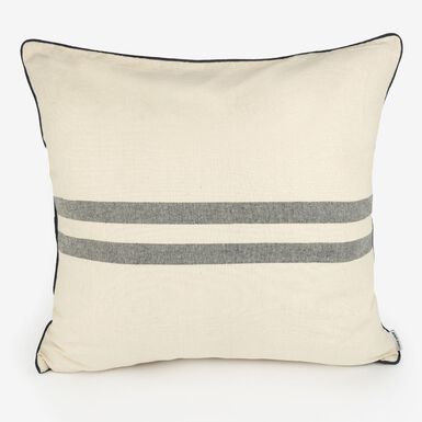 Funda de cojín de algodón con rayas azules Niza 60x60cm