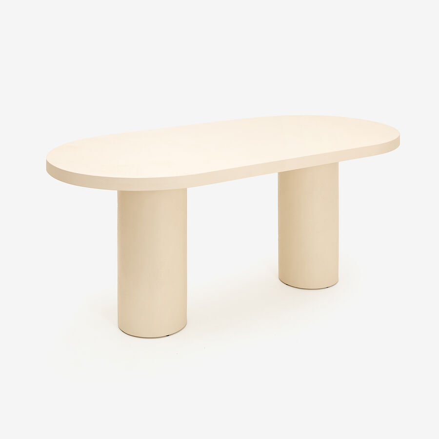 Mesa de comedor de microcemento Kurli 180x90x76cm Clau&Chloe