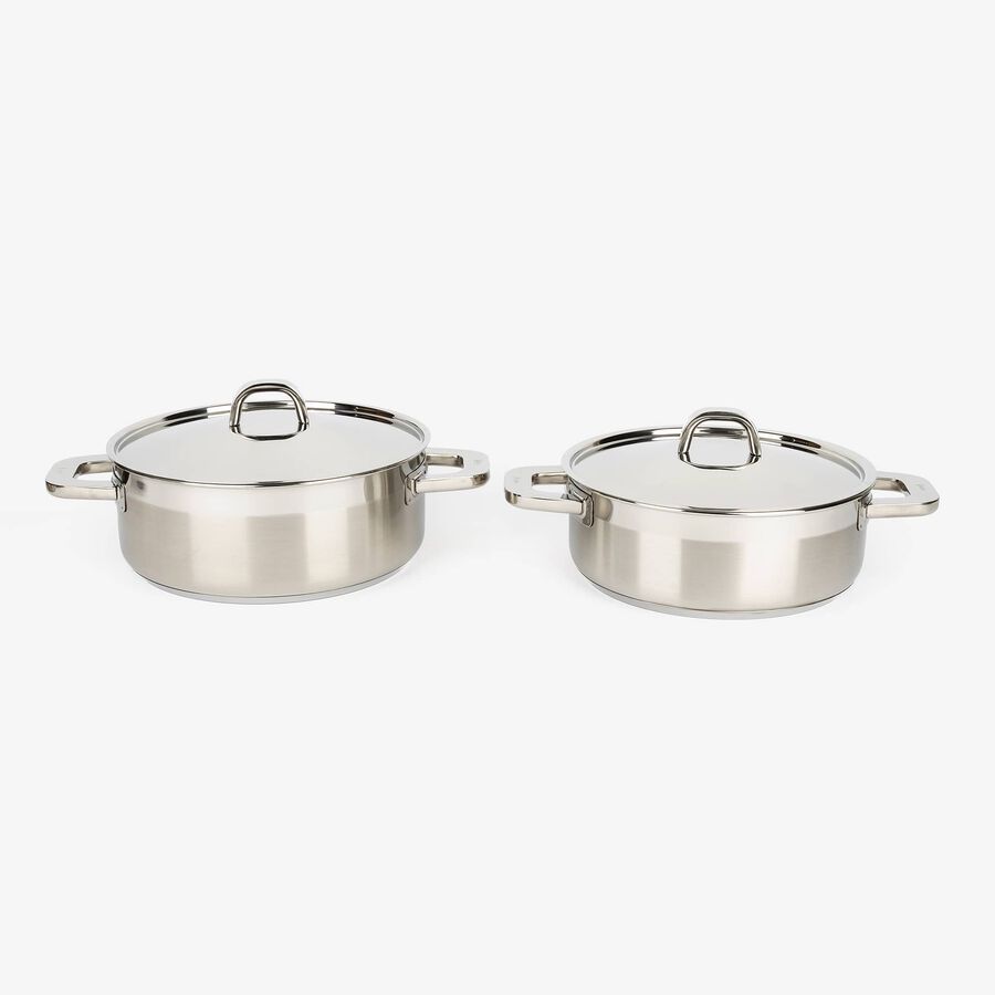 Cacerola de acero inoxidabe con tapa Advance &Oslash;28cm