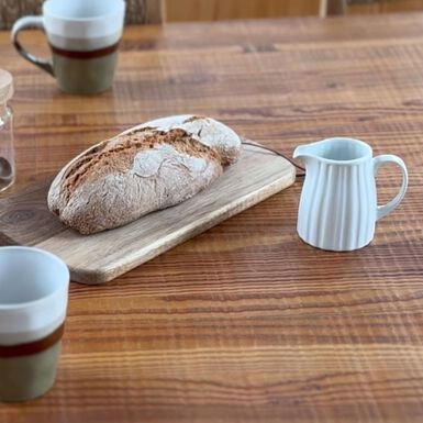 Lechera blanca de porcelana 25cl