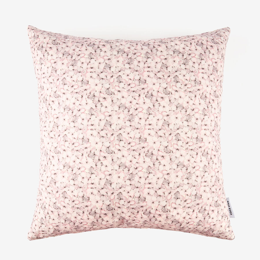 Funda de coj&iacute;n de algod&oacute;n rosa Alhel&iacute; 45x45cm