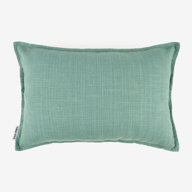 Funda de coj&iacute;n de algod&oacute;n verde Frida 30x45cm