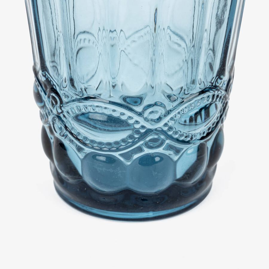 Vaso de cristal azul Madame 23cl