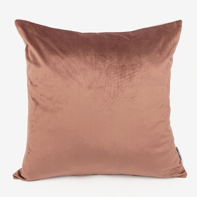 Funda de coj&iacute;n velvet rosa 45x45cm