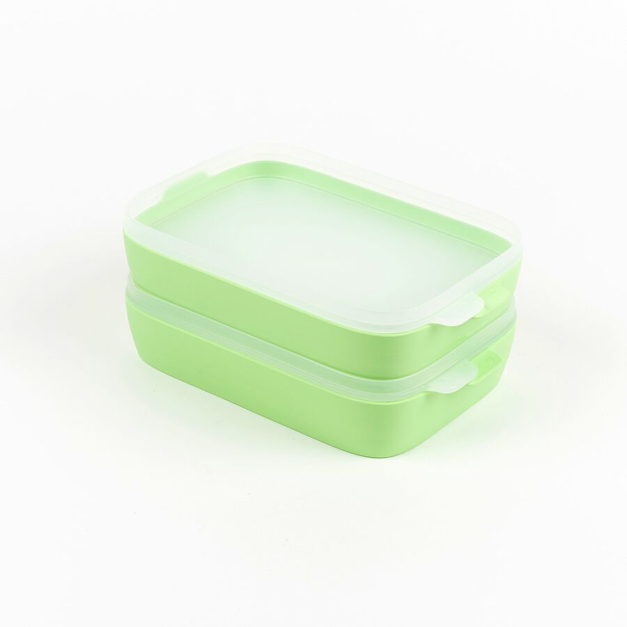 Set de 2 bandejas verdes selladoras y reutilizables - L&eacute;ku&eacute;